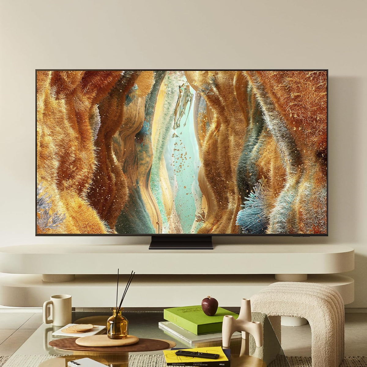 Neo QLED 4K Vision AI Smart TV 55'' QE55QN74FATXZT Mini LED, NQ4 AI Gen2 Processor, AI Upscaling, Motion Xcelerator 144 Hz, Technology Quantum Matrix Slim, OTS Lite, AirSlim Design, 2025