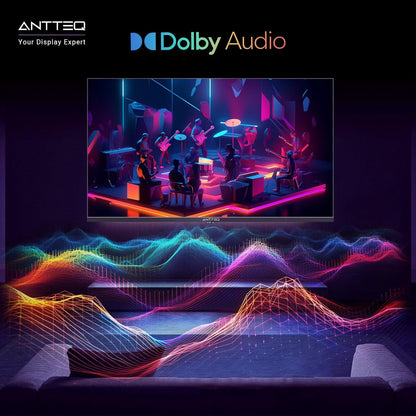 AV42F3 Smart TV 42 Inch (106 cm) TV with Prime Video, Youtube, Wi-Fi, Triple-Tuner DVB-T2 / S2 / C