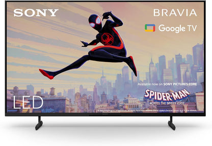 BRAVIA, KD-43X80L, LED, 4K HDR, Google TV, ECO PACK, BRAVIA CORE, Flush Surface Design, Black
