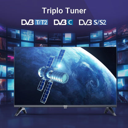 RCA Smart TV 40 Inch VIDAA Full HD Triple Tuner DVB-T/T2-C-S/S2, Wi-Fi, HDMI, USB, CI/CI+, Hotel Mode (VRS40FQ1, 2024)