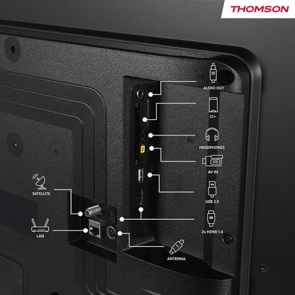 Thomson 40 Inch (100 cm) FHD Smart TV, Wi-Fi, Voice Control, HDR10, Dolby Audio, Triple-Tuner (Cable/Satellite/Antenna), HDMI, USB, 1 GB RAM, 4 GB Flash - 40FT2S35