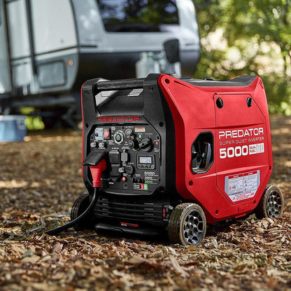PREDATOR 5000 Watt Dual-Fuel SUPER QUIET Inverter Generator with Remote Start and CO SECURE Technology