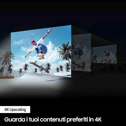 Smart TV 43" QE43Q64DAUXZT QLED, Upscaling, Processore Quantum 4K Lite, AirSlim Design, DVBT-2, Q-Symphony & OTS Lite, Gaming Hub, Ultimate UHD Dimming, Titan Gray 2024 [Amazon EXCL.]