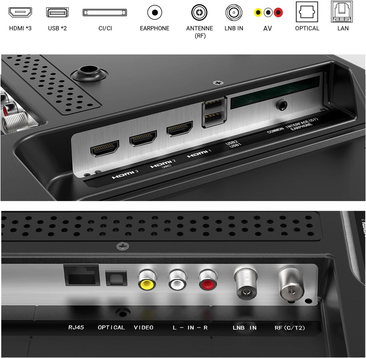 RCA Smart TV 40 Inch VIDAA Full HD Triple Tuner DVB-T/T2-C-S/S2, Wi-Fi, HDMI, USB, CI/CI+, Hotel Mode (VRS40FQ1, 2024)