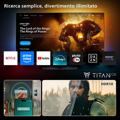 32PFS6000 HD LED Smart TV - Display 32'' with Pixel Plus, Platform Titan OS and Dolby Digital Sound - Works with Alexa and Google Voice Assistant