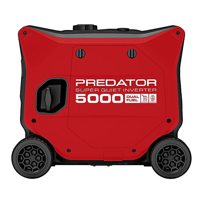 PREDATOR 5000 Watt Dual-Fuel SUPER QUIET Inverter Generator with Remote Start and CO SECURE Technology