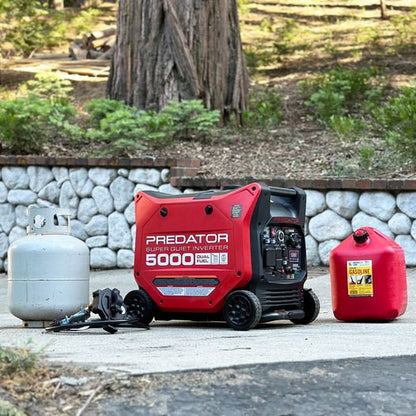 PREDATOR 5000 Watt Dual-Fuel SUPER QUIET Inverter Generator with Remote Start and CO SECURE Technology