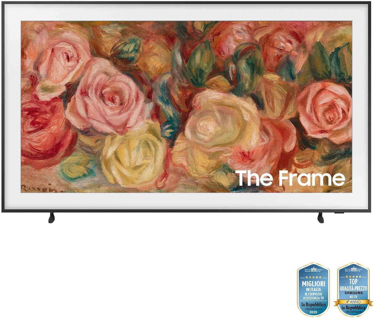 TV QE65LS03DAUXZT QLED 4K, Smart TV 65" Quantum Processor 4K, Frame Design, DVBT-2, Q-Symphony & Dolby Atmos, Alexa Built-in, Compatible with Bixby and Google Assistant, Black 2024