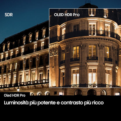 OLED 4K Vision AI Smart TV 65'' QE65S95FAEXZT, NQ4 AI Gen4 Processor, 4K AI Upscaling, Glare Free, Dolby Atmos & OTS+, Infinity One Design, PACCHETTO INTRATTENIMENTO, 2025
