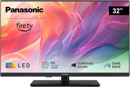 Panasonic TV-32S55AEZ, Series S55 32 Inch Smart TV LED Full HD, 2024, Fire TV, HD Colour Engine, HDR, Alexa Voice Control, Game Mode, Media Player, for un'Esperienza Viewing Ottimale